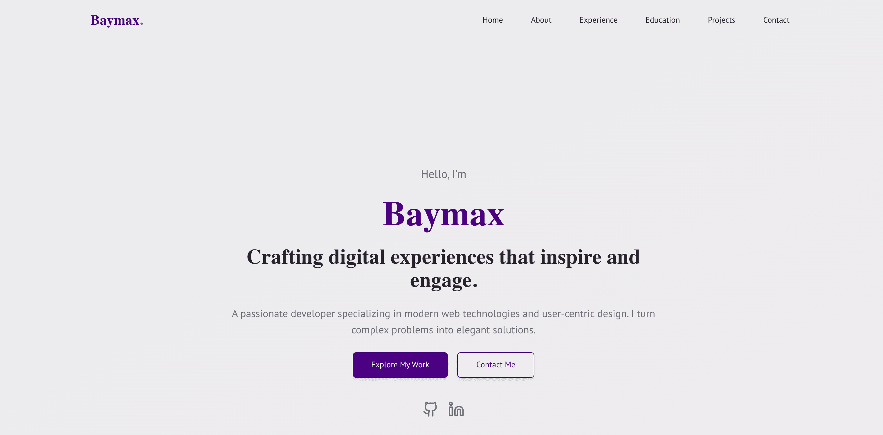 Portfolio Website Template
